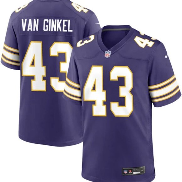 Mens Youths Kids Womens 43 Andrew Van Ginkel Stitched Purple Jersey - Picture 2 of 2